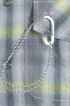 Dry Check Open SS Shirt- Grey -Menswear Rise Sales Store And Wander Dry Check Open SS Shirt Grey 5744183155 020 06