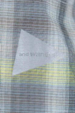 Dry Check Open SS Shirt- Grey -Menswear Rise Sales Store And Wander Dry Check Open SS Shirt Grey 5744183155 020 07