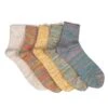 5 Color Mix Q Socks In 5 Color Choices
