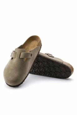 Birkenstock Boston Soft Footbed - Suede Taupe - Regular -Menswear Rise Sales Store Birkenstock Boston Soft Footbed Suede Taupe Regular 560771 05