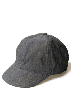 6oz Chambray Army Cap - Black