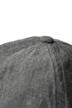 6oz Chambray Army Cap - Black -Menswear Rise Sales Store Cableami 6oz Chambray Army Cap Black 021 23SS 03