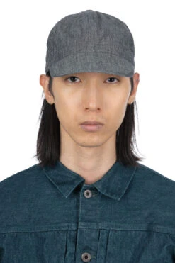 6oz Chambray Army Cap - Black -Menswear Rise Sales Store Cableami 6oz Chambray Army Cap Black 021 23SS 11 m