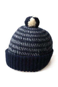 Baby Alpaca Wool Cap - Navy