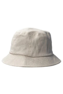 Linen Herringbone Bucket Hat - Ecru -Menswear Rise Sales Store Cableami Linen Herringbone Bucket Hat Ecru 016 24SS 04