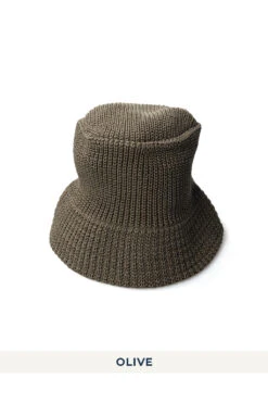 Linen-Like Cotton Bucket Hat - 3 Colors -Menswear Rise Sales Store Cableami Linen Like Cotton Bucket Hat 3 Colors 035 24SS 05
