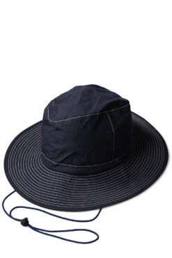Organic Cotton X Cordura Rip-Stop Hat With Strap - Navy