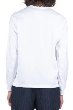 Cotton Jersey LS T-Shirt - White -Menswear Rise Sales Store Comme Des Garcons Homme Cotton Jersey LS T Shirt White HM T102 3 04