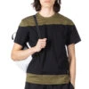 Color Block SS T-Shirt - Black X Khaki