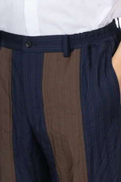Stripe Pants - Navy -Menswear Rise Sales Store Comme Des Garcons Homme Deux Stripe Pants Navy DM P051 051 1 05
