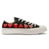 Comme Des Garçons Play Black Converse - Multiple Hearts Chuck 70 Low Sneakers