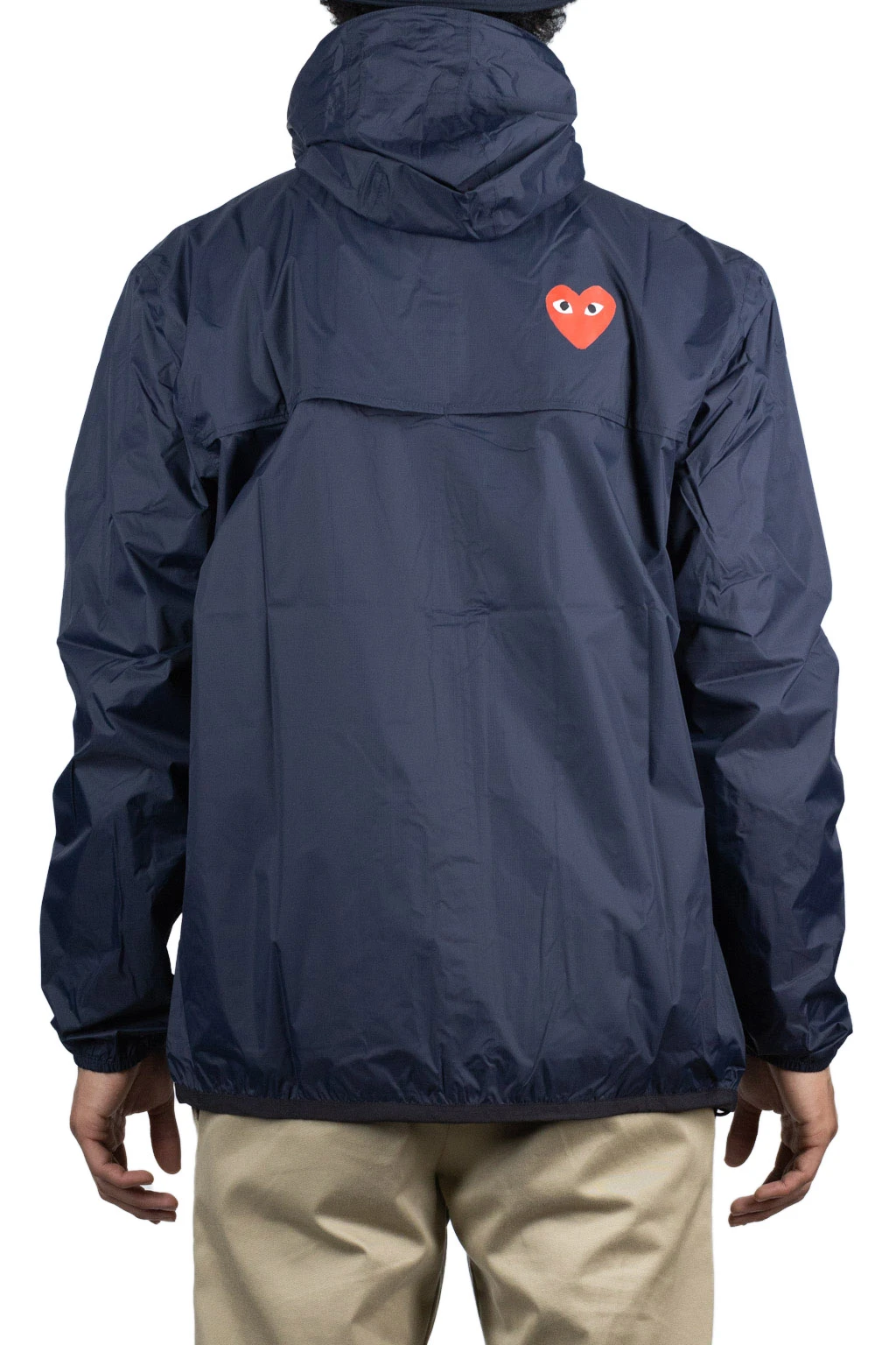 Comme Des Garçons Play K-WAY Hoodie Full Zip - Navy 4 Comme Des Garçons Play K-WAY Hoodie Full Zip - Navy - Image 4