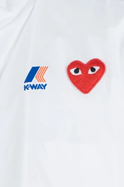 Comme Des Garçons Play K-WAY Hoodie Full Zip - White -Menswear Rise Sales Store Comme Des Garcons Play K WAY Hoodie Full Zip White AZ J501 051 3 noe 05 m