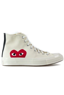 Comme Des Garçons Play Off-White Converse - Half Heart Chuck 70 High Sneakers