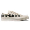 Comme Des Garçons Play Off-White Converse - Multiple Black Hearts Chuck 70 Low Sneakers