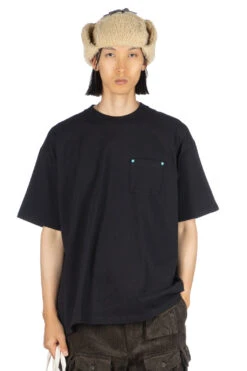 Studded Pocket Tee - Black