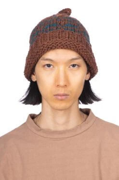 HAND KNIT CAP In 3 Color Choices -Menswear Rise Sales Store Decho HAND KNIT CAP in 3 Color Choices 10 6AD22 51 m