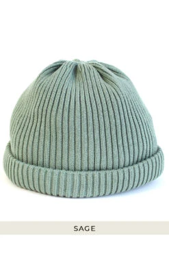 Roll Knit Cap In 4 Color Choices -Menswear Rise Sales Store Decho Roll Knit Cap in 4 Color Choices 11 5AD21 03