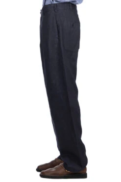 Carlyle Pant- Navy Linen Twill -Menswear Rise Sales Store Engineered Garments Carlyle Pant Navy Linen Twill 24S1F012 ET 027 NOE 03