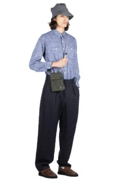 Carlyle Pant- Navy Linen Twill -Menswear Rise Sales Store Engineered Garments Carlyle Pant Navy Linen Twill 24S1F012 ET 027 NOE 06