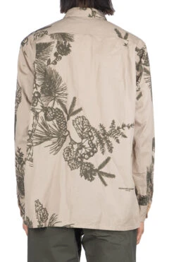 Classic Shirt - Khaki Pinecone Print French Twill -Menswear Rise Sales Store Engineered Garments Classic Shirt Khaki Pinecone Print French Twill 23F1A005 CT258 viv 04