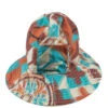 Dome Hat - Blue Cotton Islamic Tile Print