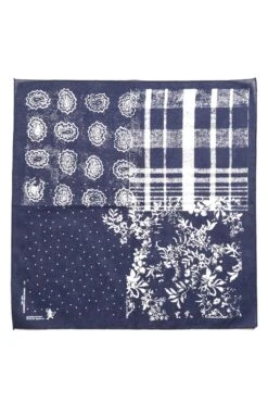 Printed Bandana - Navy Collage