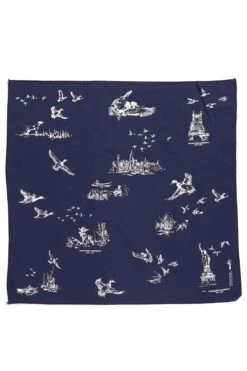 Printed Bandana - Navy X Hunting