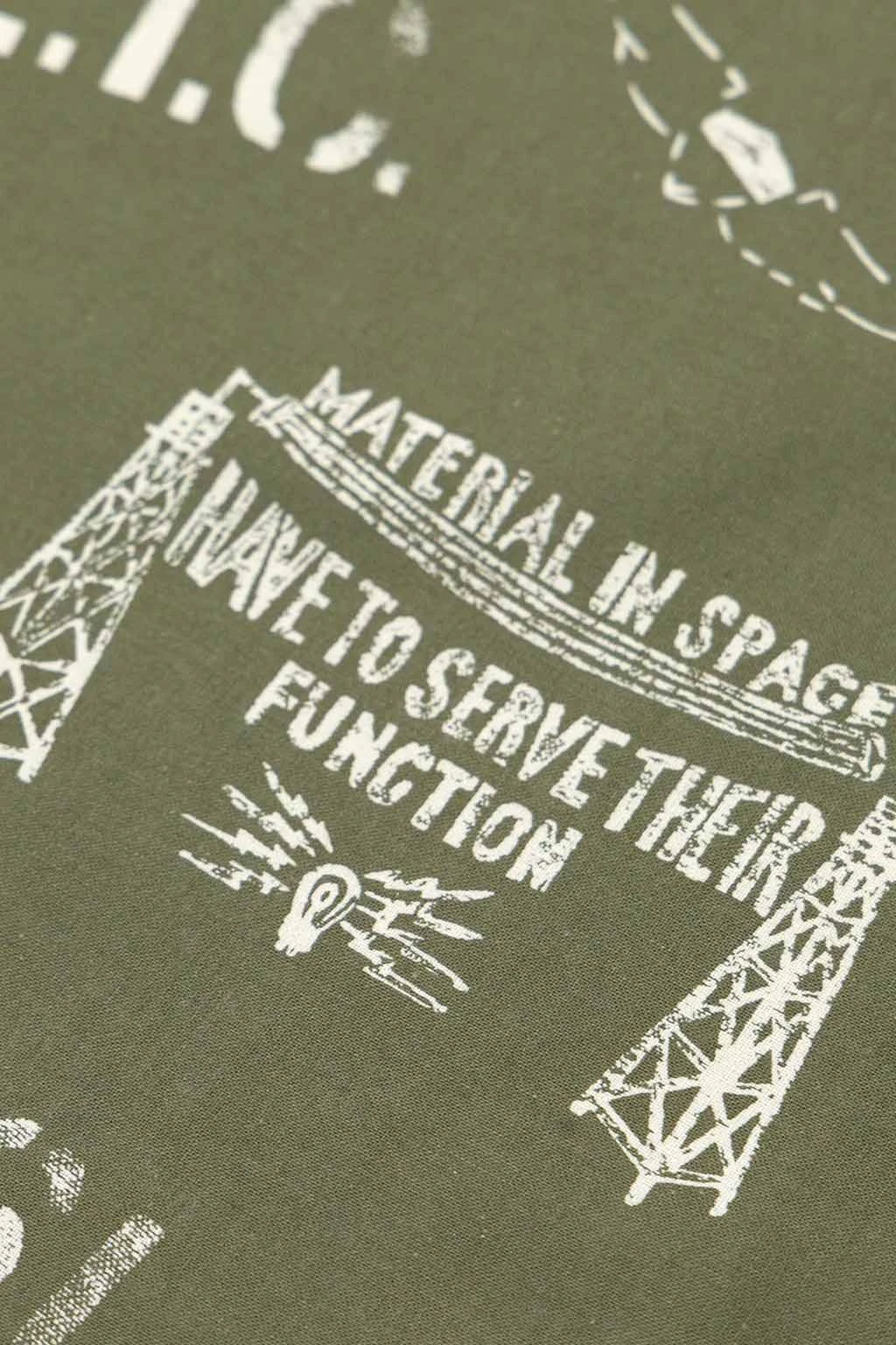 Printed Bandana - Olive NY 2 Printed Bandana - Olive NY - Image 2