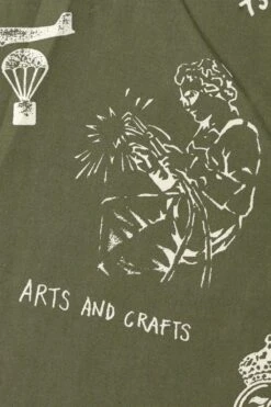 Printed Bandana - Olive NY 8 Printed Bandana - Olive NY -Menswear Rise Sales Store Engineered Garments Printed Bandana Olive NY 24S1H036 BD010D TA 04