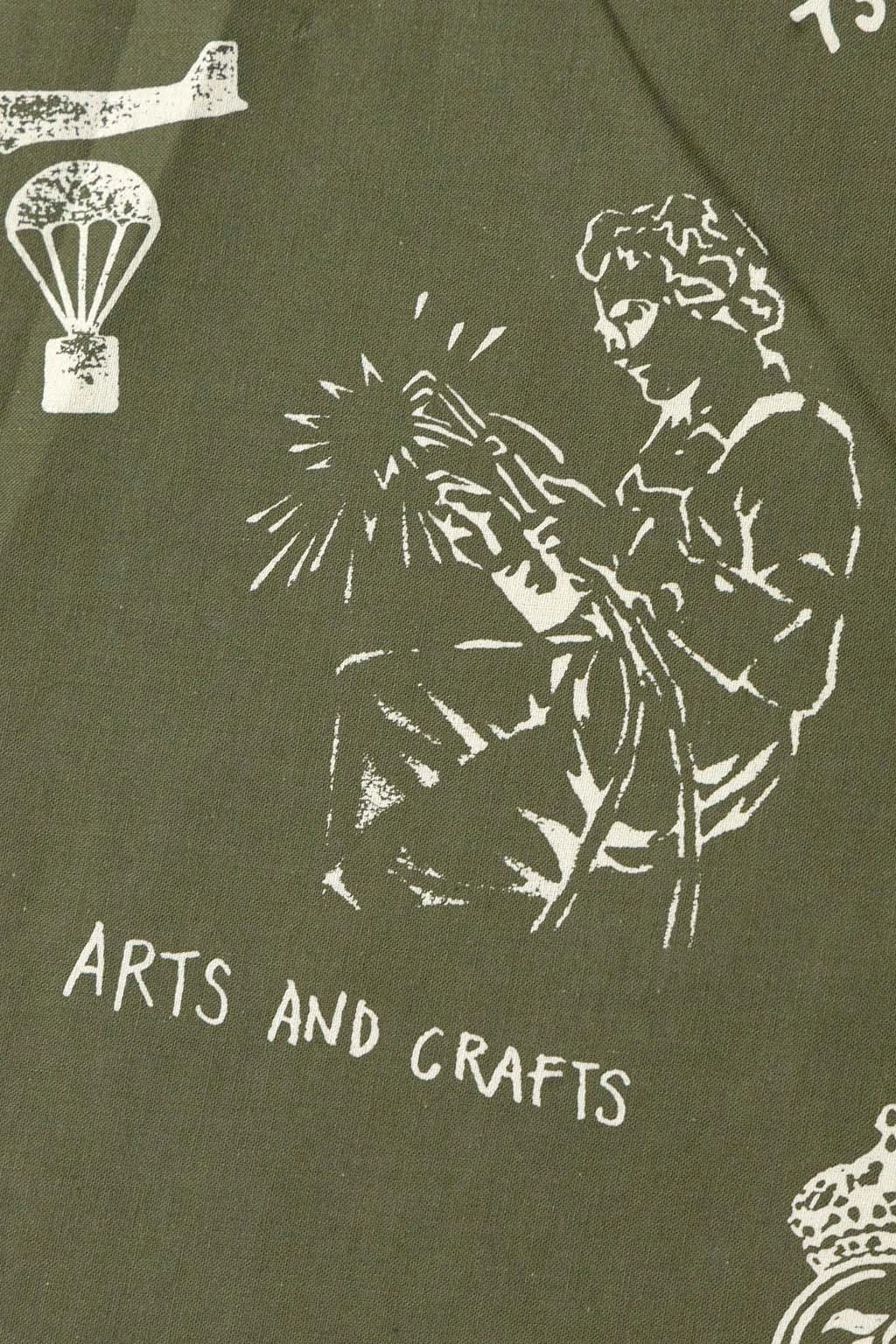 Printed Bandana - Olive NY 4 Printed Bandana - Olive NY - Image 4