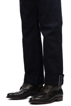 14oz Selvedge Denim Straight Cut Jeans - Indigo -Menswear Rise Sales Store Iron Heart 14oz Selvedge Denim Straight Cut Jeans Indigo IH 634S 14ii 06