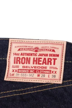 IH-555S-142 14oz Super Slim Straight Cut -Menswear Rise Sales Store Iron Heart IH 555S 142 14oz Super Slim Straight Cut IH 555S 142 43