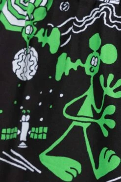 Graphic-print Cotton Shorts -Menswear Rise Sales Store Junya Watanabe MAN Graphic print Cotton Shorts WM P918 100 3 06