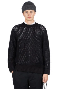 Wool Knitted Sweater - Black