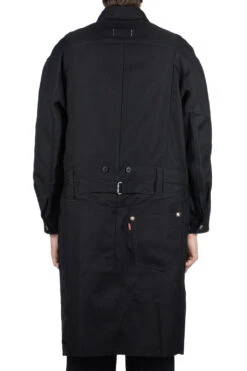 X Levis Long Wool Coat - Black X Black 12 X Levis Long Wool Coat - Black X Black -Menswear Rise Sales Store Junya Watanabe MAN x Levis Long Wool Coat Black x Black WL C901 04