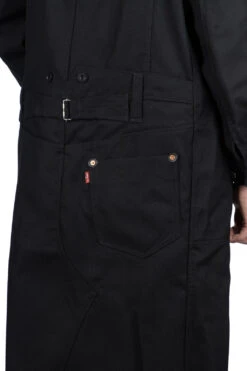 X Levis Long Wool Coat - Black X Black 15 X Levis Long Wool Coat - Black X Black -Menswear Rise Sales Store Junya Watanabe MAN x Levis Long Wool Coat Black x Black WL C901 07
