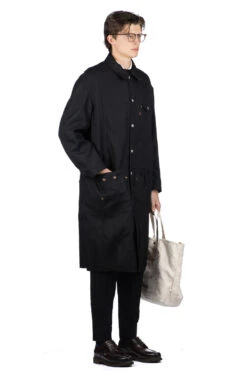 X Levis Long Wool Coat - Black X Black 16 X Levis Long Wool Coat - Black X Black -Menswear Rise Sales Store Junya Watanabe MAN x Levis Long Wool Coat Black x Black WL C901 08