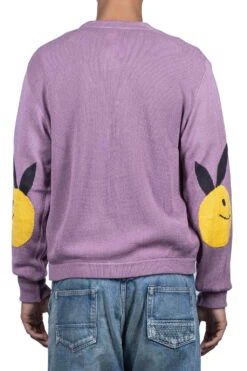 10G ECO Knit Elbow CONEYBOWY Short Cardigan - Pink X Purple -Menswear Rise Sales Store Kapital 10G ECO Knit Elbow CONEYBOWY Short Cardigan Pink x Purple K2208KN001 PPR noe 12 m