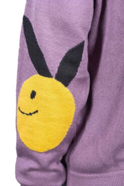 10G ECO Knit Elbow CONEYBOWY Short Cardigan - Pink X Purple -Menswear Rise Sales Store Kapital 10G ECO Knit Elbow CONEYBOWY Short Cardigan Pink x Purple K2208KN001 PPR noe 13 m