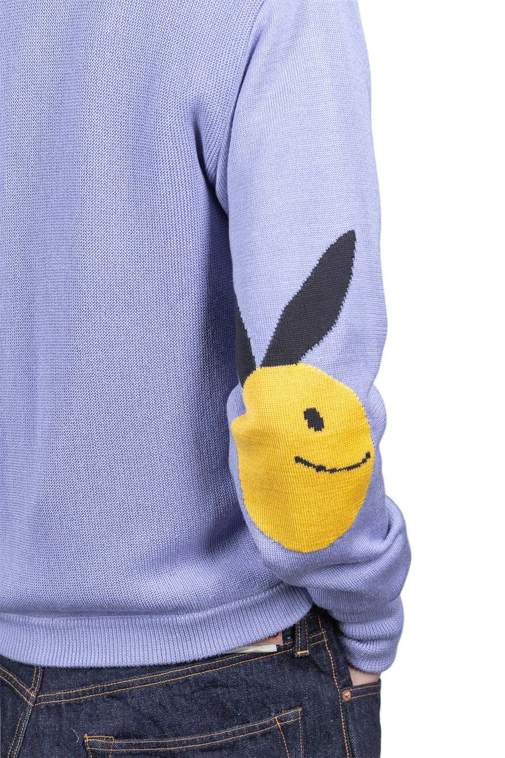 10G ECO Knit Elbow CONEYBOWY Short Cardigan - Violet 7 10G ECO Knit Elbow CONEYBOWY Short Cardigan - Violet - Image 7