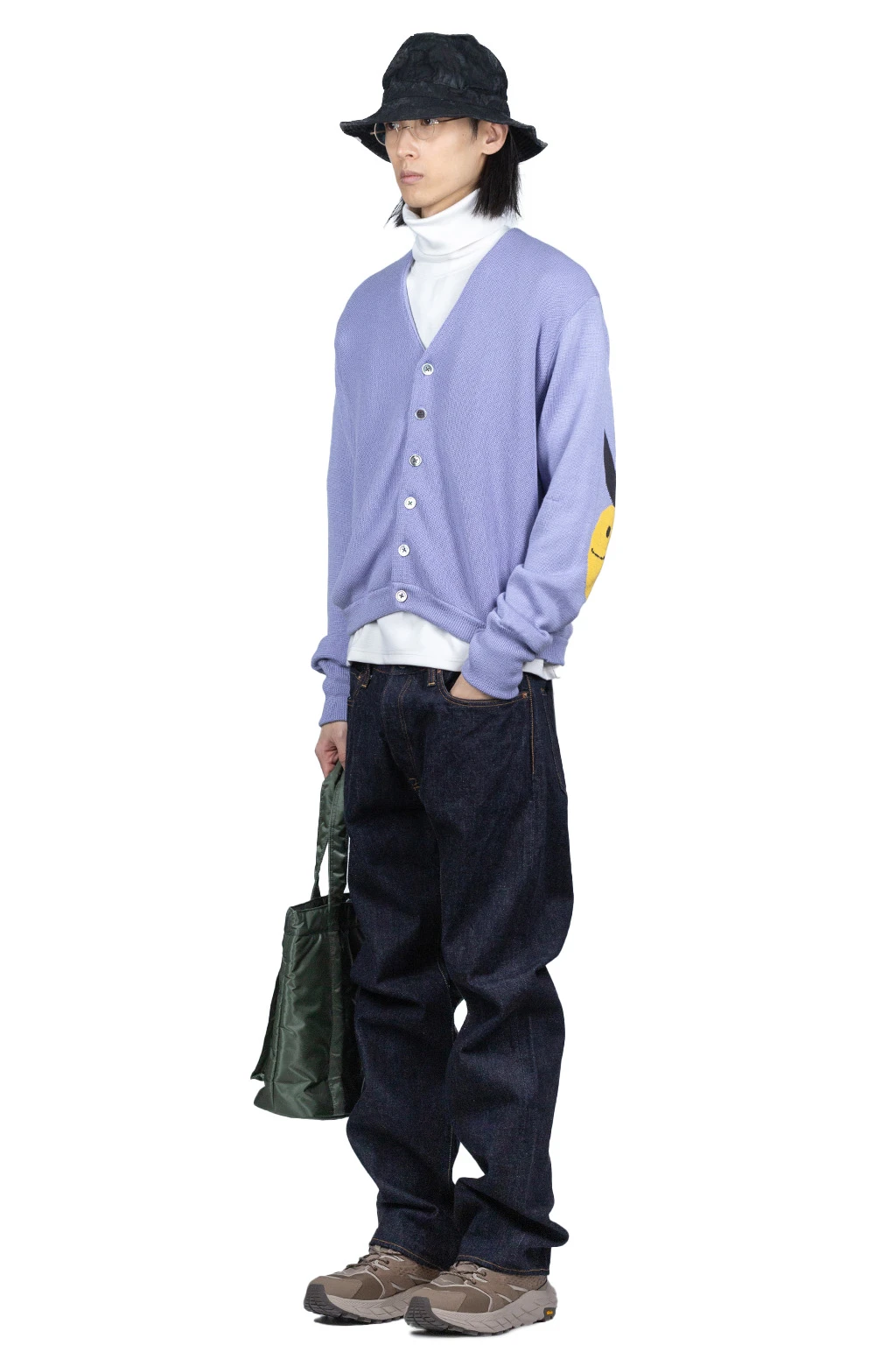 10G ECO Knit Elbow CONEYBOWY Short Cardigan - Violet 9 10G ECO Knit Elbow CONEYBOWY Short Cardigan - Violet - Image 9