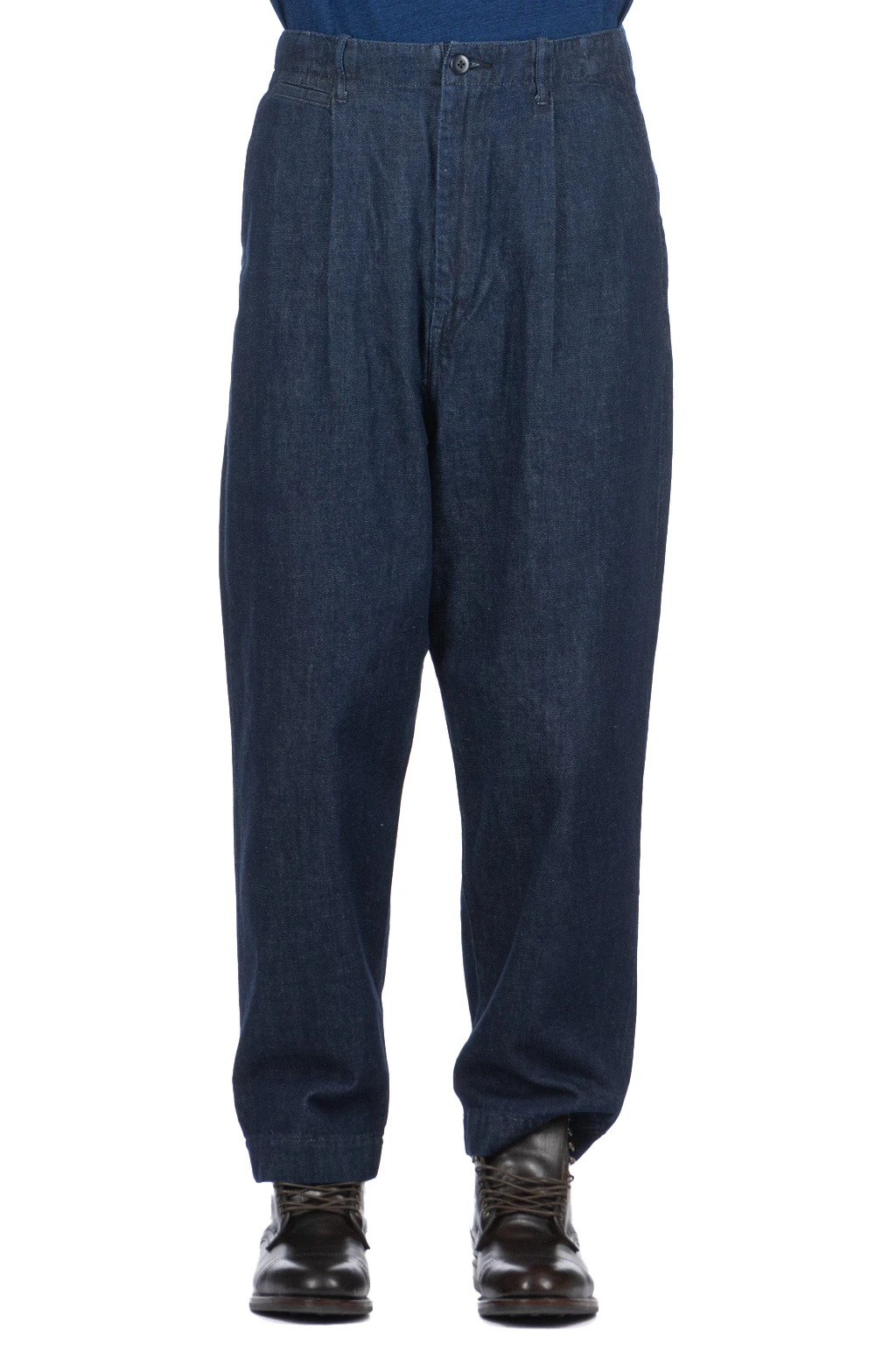 11.5oz Denim High Waist NIME Pants - One Wash 2 11.5oz Denim High Waist NIME Pants - One Wash - Image 2