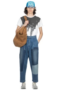 11.5oz Denim MINING Damaged High Waisted DAKOTA Pants