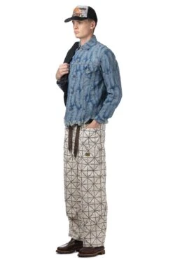 12oz MAGPIE Denim 3rd JKT - Light -Menswear Rise Sales Store Kapital 12oz MAGPIE Denim 3rd JKT Light K2403LJ018 TAN noe 08 m