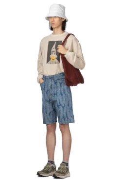 12oz MAGPIE Denim 5P Shorts - Light -Menswear Rise Sales Store Kapital 12oz MAGPIE Denim 5P Shorts Light K2403SP012 TAN noe 18 m