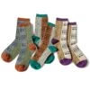 144 Yarns 2-Tones Fairisle Socks - 3 Color Choices