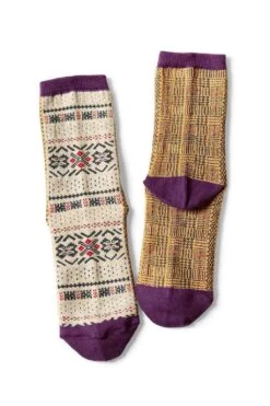 144 Yarns 2-Tones Fairisle Socks - 3 Color Choices -Menswear Rise Sales Store Kapital 144 Yarns 2 Tones Fairisle Socks 3 Color Choices EK 1460 06