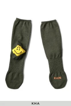 144 Yarns SUPER-DRY IVY HEEL-SMILIE Socks - In 6 Color Choices -Menswear Rise Sales Store Kapital 144 Yarns SUPER DRY IVY HEEL SMILIE Socks in 6 Color Choices K2005XG544 x6 4a