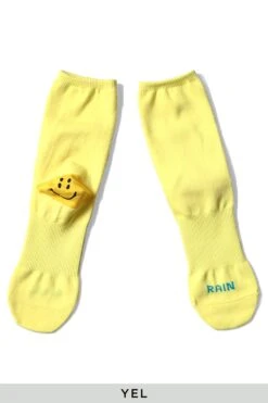 144 Yarns SUPER-DRY IVY HEEL-SMILIE Socks - In 6 Color Choices -Menswear Rise Sales Store Kapital 144 Yarns SUPER DRY IVY HEEL SMILIE Socks in 6 Color Choices K2005XG544 x6 6